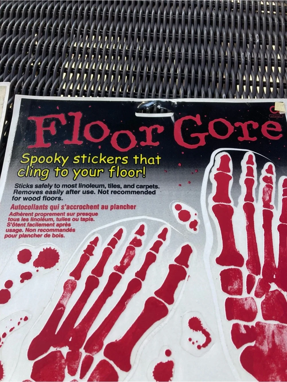 Amscan floor gore for Halloween decorating
